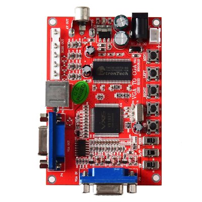 Arcade Game VGA to CGA RGBS CVBS S-Video Video Output Converter Board GBS-8100