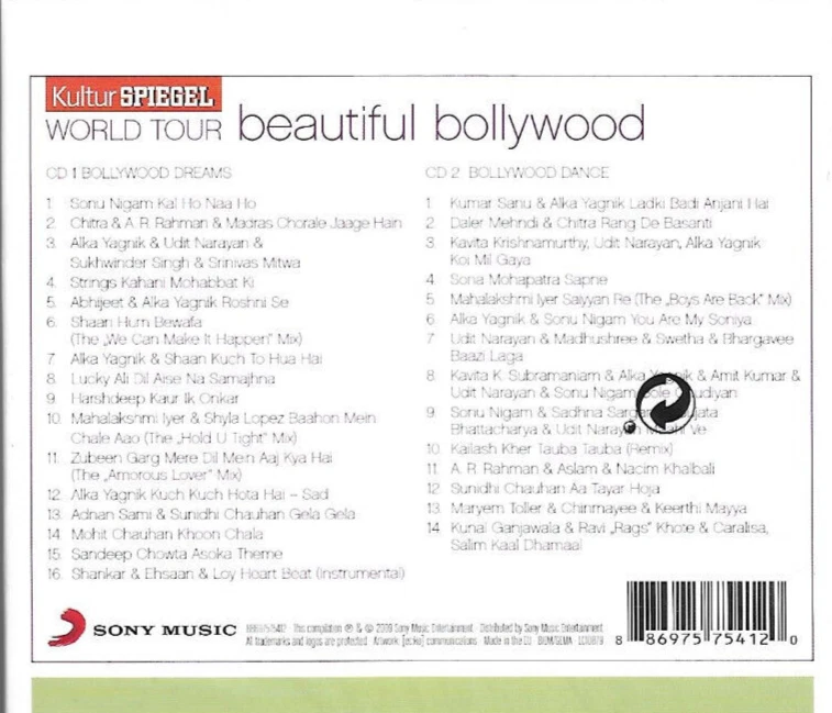 World Tour Beautiful Bollywood The second Journey (2 CDs) / OVP - Bild 2 von 4