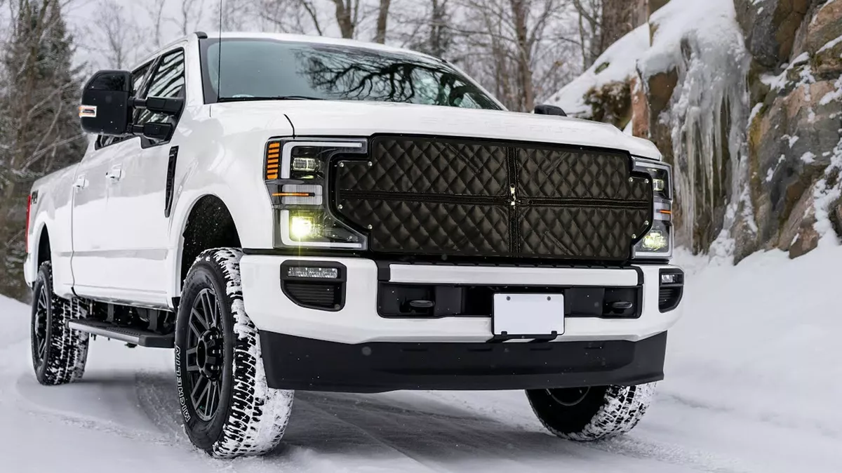 Premium Ford Super Duty Winter Front Grill Cover All Years