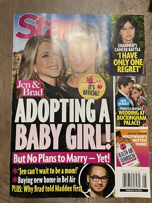 Star Magazine Adopting A Baby Girl Feb 24, 2020 Jen Aniston Brad Pitt