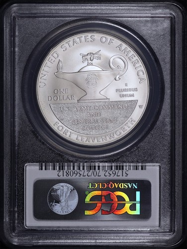 2013W 5 Star General Marshall & Eisenhower $1 Silver Commemorative PCGS MS-70 FS - Picture 2 of 2