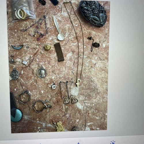 Vintage huge lot of costume jewelry lot sterling silver earrings, gold filled - Picture 9 of 12