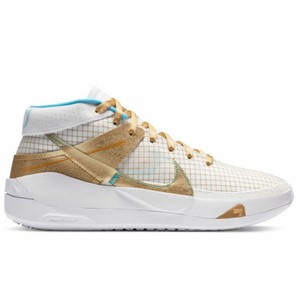 Nike Zoom KD 13 EYBL DA0895-102 KD13 White Gold Aqua Basketball Shoes  Sneakers | eBay