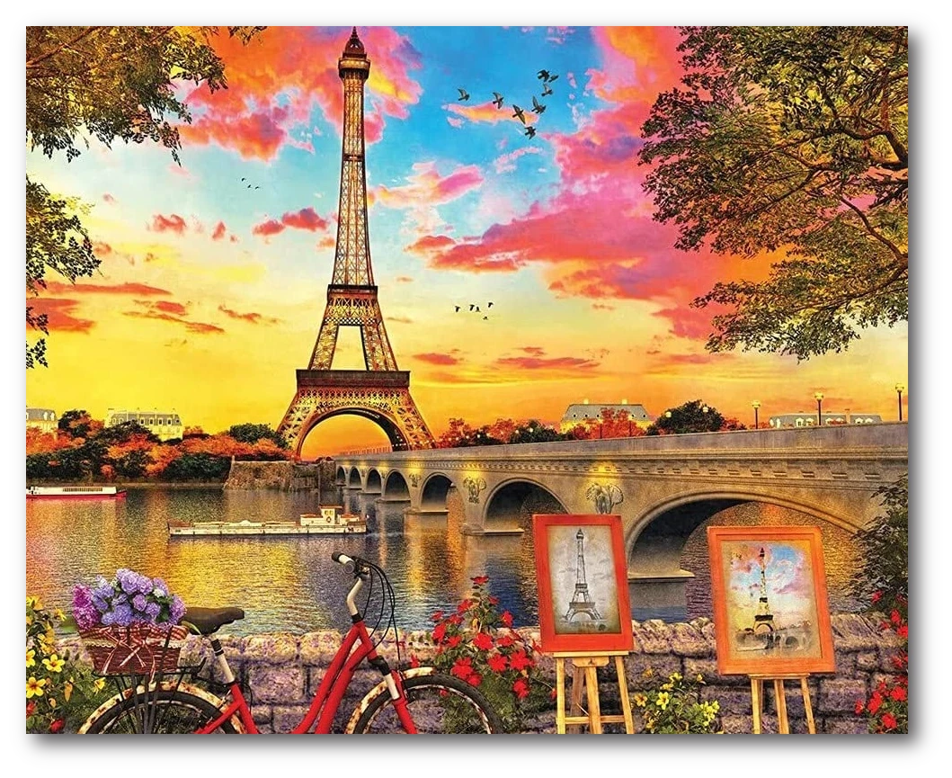 Deals Paris Eiffel Tower Diamond Painting Kits,Diamond Art Kits