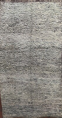 Vegetable Dye Modern Moroccan Oriental Area Rug Plush Wool Handmade 5'x8' Carpet
