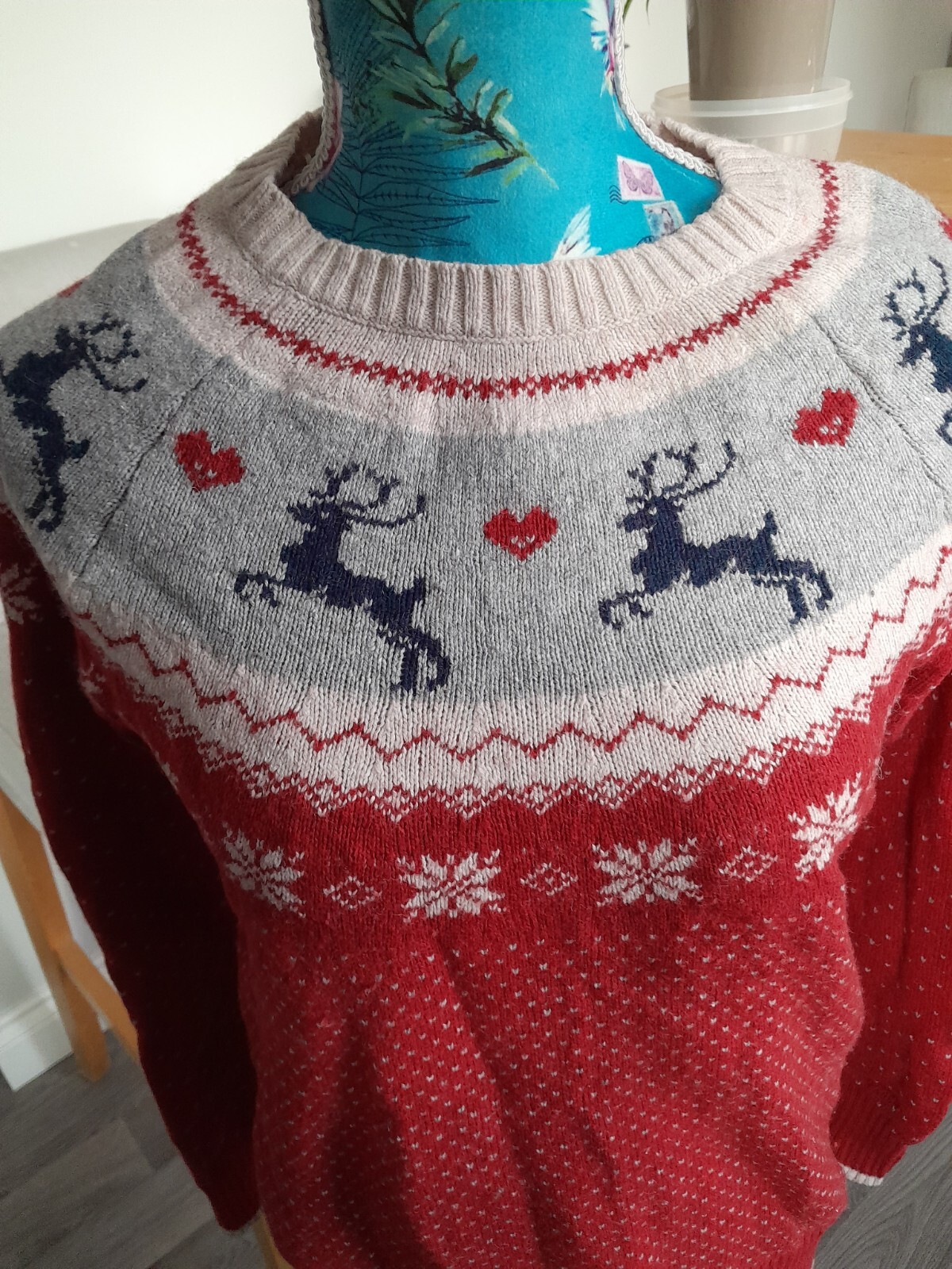 Size 8 "Fat Face" Christmas Jumper eBay