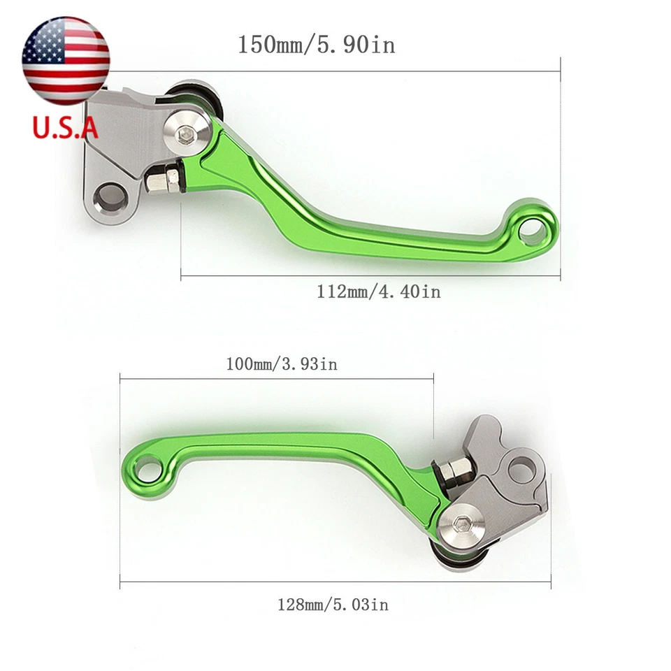 Palancas de embrague de freno CNC pivote para Kawasaki KX65 2000-2023 KX85 2001-2023 Foto 3 de 4