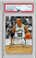 2007 Fleer Hot Prospects Sean Elliott Supreme Court PSA 9