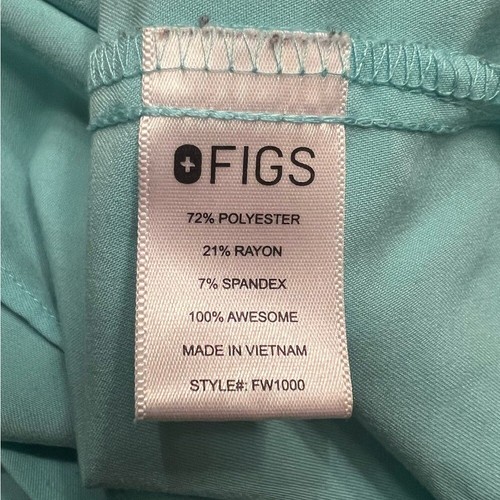 FIGS Fresh Aqua Catarina One-Pocket Scrub Top Size Small RARE Limited Edition - Bild 9 von 10