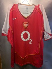 Arsenal 2004 2005 Home Shirt Football Soccer Jersey Nike Mens size XL