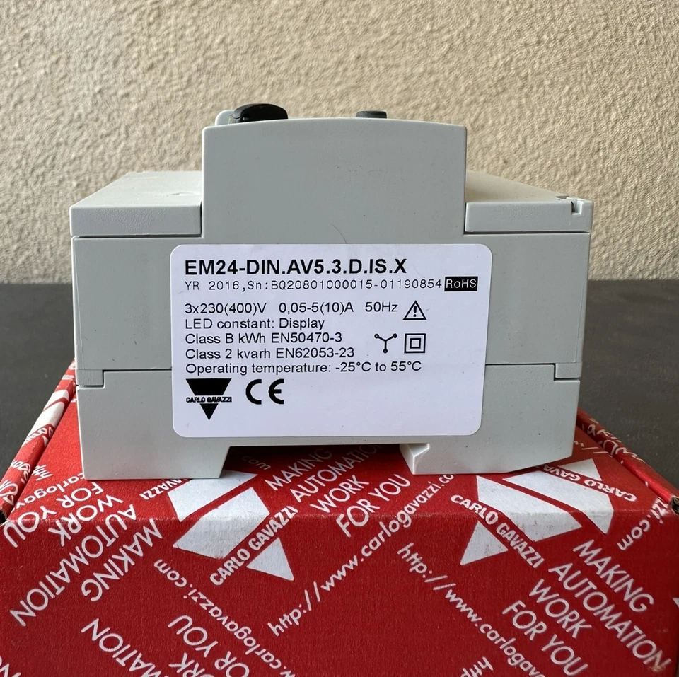 Carlo Gavazzi EM24-DIN.AV5.3.D.IS.X Energy Analyzer for 3 Phase Systems, 3 Digit - Image 3 of 4