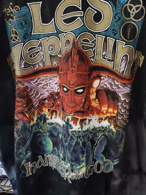 Vintage Mens Led Zeppelin Band T-Shirt Size XL 90s Winterland 