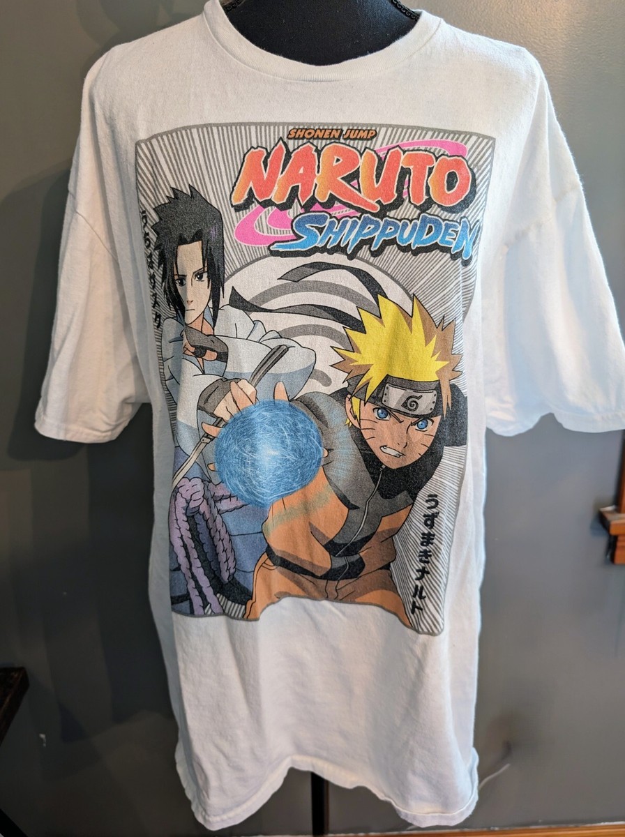 Naruto Shippuden Anime Japanese White Size XL T-shirt Ripple Naruto Shippuden Anime Japanese White Size XL T-shirt Ripple