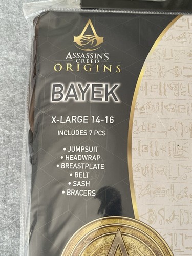 Bayek Assassin's Creed Origins Kostüm Kinder Jugend XL 14-16 158cm 7 Teile Neu mit Etikett - Bild 2 von 5