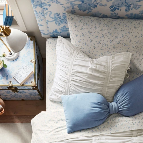 Pottery Barn LoveShackFancy Bow Pillow - Thumbnail 3