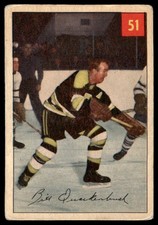 1954-55 Parkhurst Bill Quackenbush Boston Bruins #51