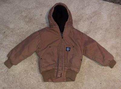 Polar King Key Jacket Outdoor Canvas Hooded Fleece Lined Hoodie Coat Kids XS (4)