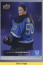 2024 Upper Deck PWHL Showcase Purple /300 Kristen Campbell #13 READ f8h