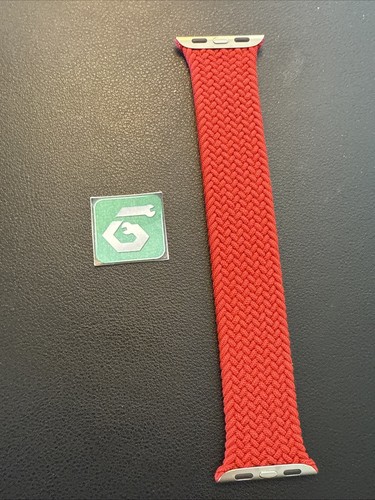 Apple Watch Braided Solo Loop 40mm (38/41) Genuine OEM 2020 (PRODUCT) Red Size 4 - Picture 2 of 7