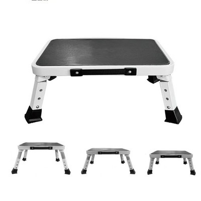 Foldable Step Stool, Adjustable Step Stool with a Non-Slip Platform, Step Lad...