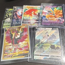 Pokémon TCG Foil Promo V/VSTAR 6 Card Lot - Sword & Shield Moltres, Arceus Promo
