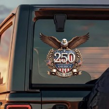 USA 250th Anniversary Sticker America 1776 2026 Independence Day Car Decal