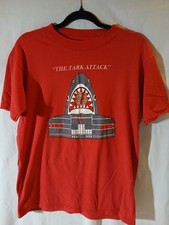 Vintage 1980s Single Stitch T Shirt UNLV Rebel Basketball Tark Attack Shark L
