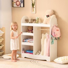 Kleiderst&auml;nder Garderobe Kindergarderobe Kleiderstange Holz Kinder Baby Wei&szlig;