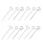 30 Stück Blumenspieße aus Metalldraht – 13 cm große Tischkartenhalter aus