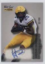 2022 Wild Card MATTE Auto Silver - Silver Foil 32/100 Hassan Haskins Auto 9hx