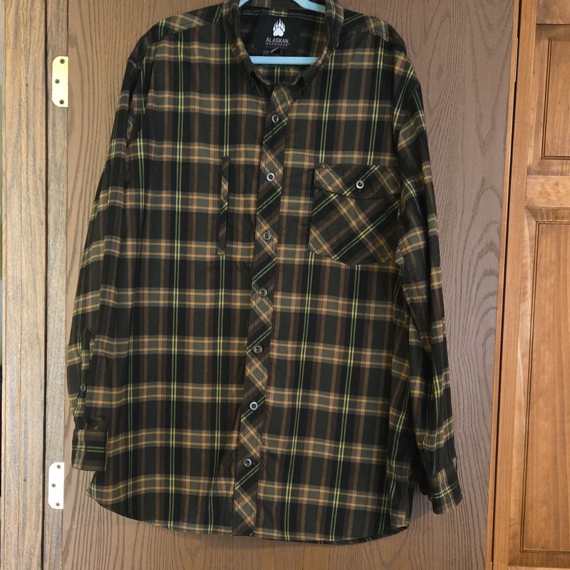 Alaskan Hardgear  by Duluth Trading Co Men's 2XL Tall Plaid Button-Up Shirt