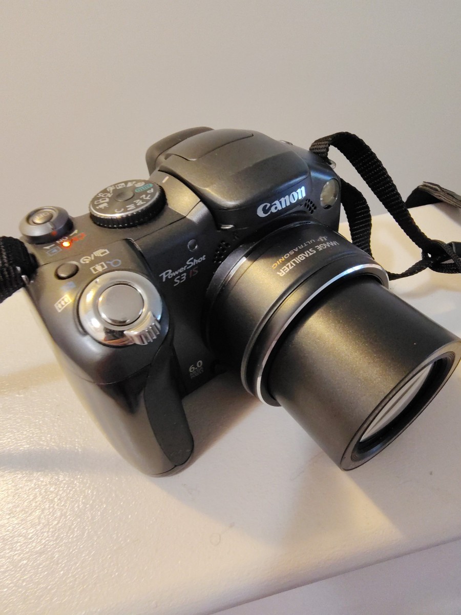 Canon PowerShot S3 IS 6.0MP Digital Camera - Black for sale online