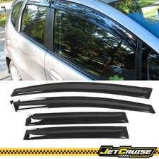 Fits 09-14 Honda Fit Ge Hatchback Acrylic Window Visors Rain Sun Guard Deflector