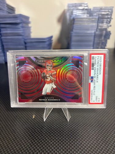 #16 Patrick Mahomes II Tunnel Vision Asia Red Flood PSA 9 SSP CASE HIT!!!