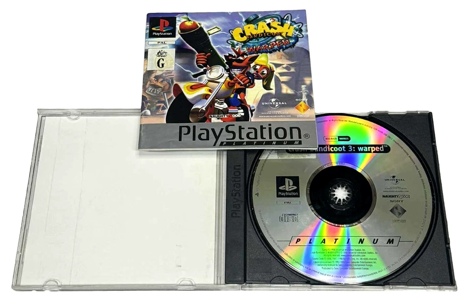 Crash Bandicoot 3 Warped PS1 PS2 PS3 (Platinum) PAL *Complete* #2 - Image 2 of 4