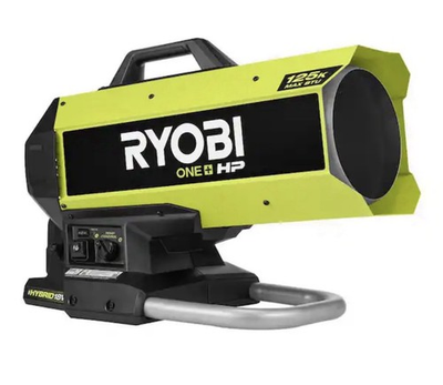 #ad 125K BTU Hybrid Forced Air Propane Heater Tool Only RYOBI ONE HP 18V Brushless $224.99
