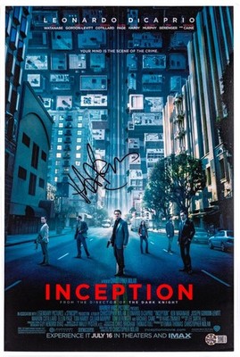 FANTASTIC HANS ZIMMER ''INCEPTION'' SIGNED/AUTOGRAPHED 12X18 POSTER / AFTAL / RARE