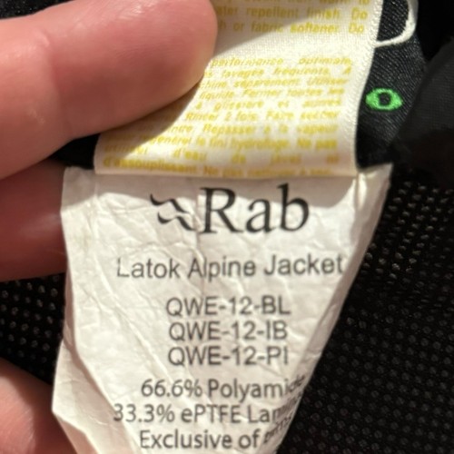 RAB Latok Alpine Jacket Neutrino Waterproof Men’s Size Large - Bild 10 von 13