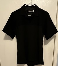 Blauer Black Short Sleeve Uniform Work Shirt Unisex Medium Regular Size M