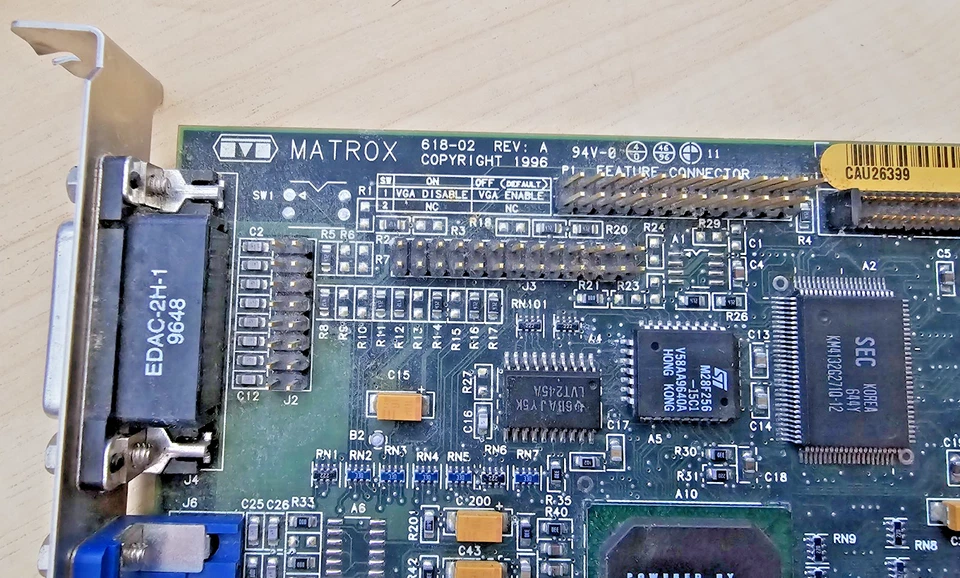 Matrox 618-02 VIDPC1026AAWW PCI VGA Card Graphics Card - Image 2 of 4
