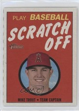 2019 Topps Heritage 1970 Topps Scratch Off Mike Trout #1 3b3