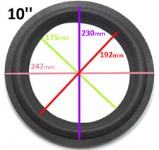 Woofer 25 cm bordo di riparazione ribordatura, riconatura in foam