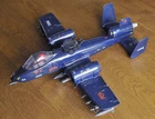 1984 G.I. JOE Cobra Rattler plane w. Wild Weasel - Clean & very near complete