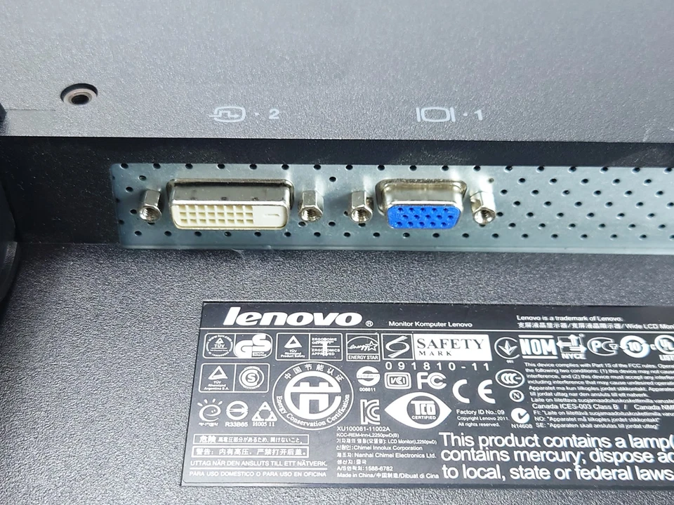 Lenovo ThinkVision L2250p 22 Zoll LCD TFT PC Computer Monitor DVI VGA 1680x1050 - Bild 3 von 4