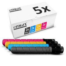 5x MWT Toner for Konica Minolta Bizhub C 454 e each approx. 27,000/35,000 pages