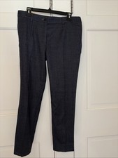 Dolce & Gabbana Grey 46/US 10 Cropped Tweed Wool Pants Academia Women's $1,295