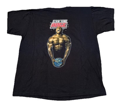 Extreme Thermo Rage Worldwide Sports Nutrition Lifting Fitness Gym VTG TShirt XL