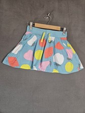 Mini Boden fruit pattern culotte skirt Lemon Skort Girls Size 6-7