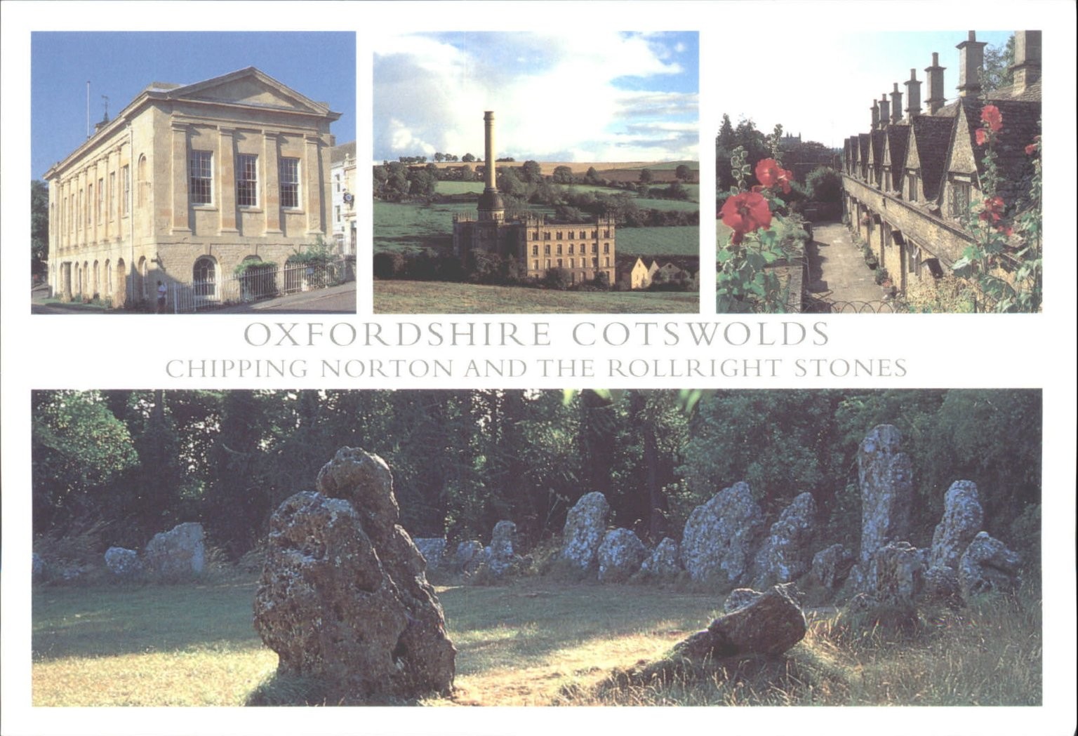 Oxfordshire Cotswolds Chipping Norton Rollright Stones Postcard 2004