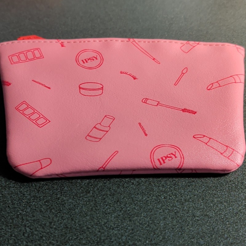Ipsy Pink Zipper Makeup Bag Cosmetic Pouch Zip Pouch Cosmetic Case